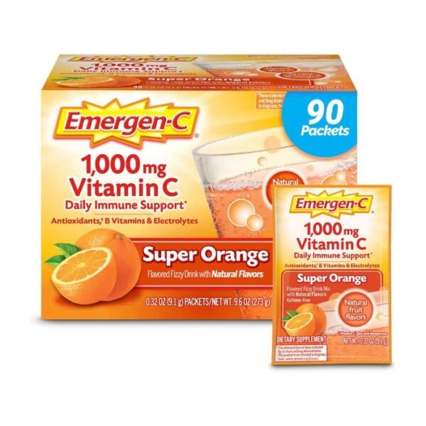 Emergen-C 1000mg Vitamin C Powder for Immune Support